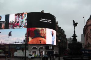 Large array of digital billboards