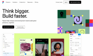 Screenshot of Figma homepage – a domain name that has become valuable