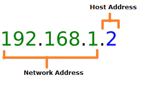 Graphic showing the elements of a domain name