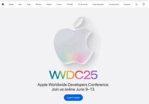 Apple website screen shot - a powerful brand name